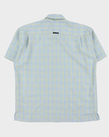 Vintage Y2K 00s Point Zero Gradient Check Short Sleeve Shirt - L