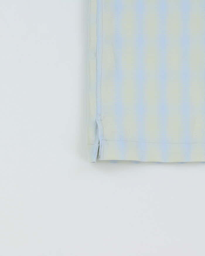 Vintage Y2K 00s Point Zero Gradient Check Short Sleeve Shirt - L