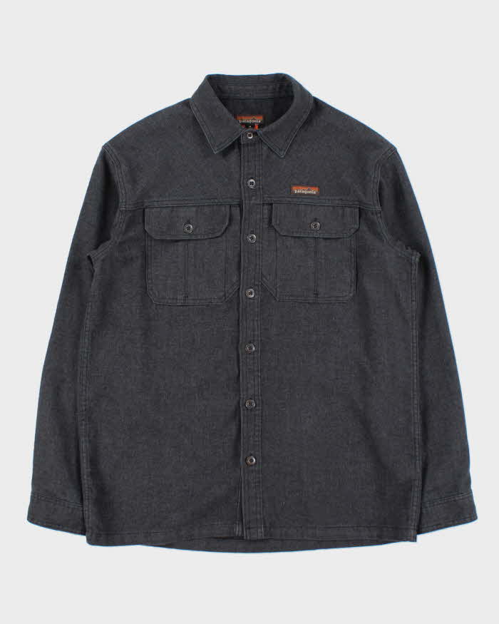 SP22 Patagonia Heavyweight Recycled Hemp Long Sleeve Denim Workwear Shirt - M