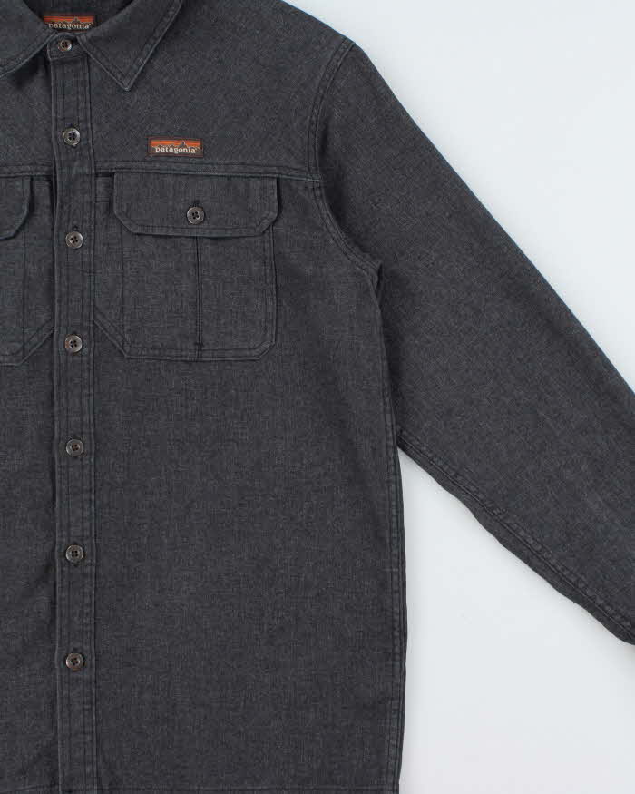 SP22 Patagonia Heavyweight Recycled Hemp Long Sleeve Denim Workwear Shirt - M