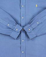 Vintage Ralph Lauren Steel Blue Classic Fit Long Sleeve Shirt - XL