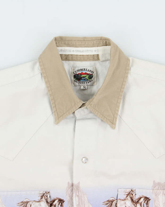 Vintage 1990s Cumberland Outfitters Gradient Pearl Snap Button