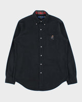 Vintage Ralph Lauren Polo Bear Ski Brushed Cotton Classic Fit Long Sleeve Shirt - M