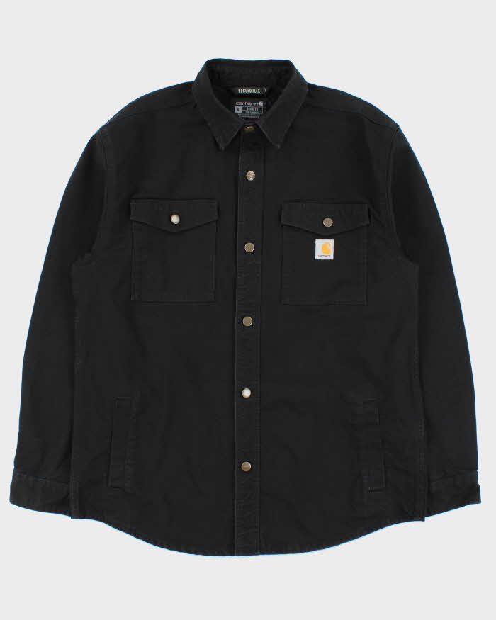 Vintage Carhartt Rugged Flex Loose Fit Long Sleeve Denim Over Shirt - M