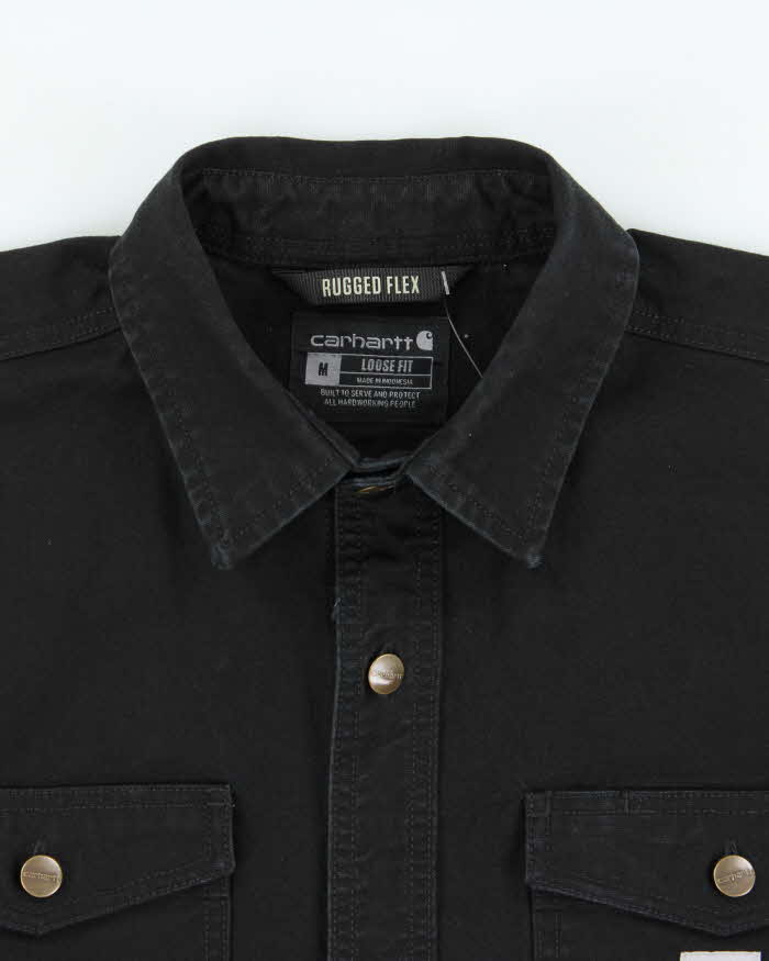 Vintage Carhartt Rugged Flex Loose Fit Long Sleeve Denim Over Shirt - M