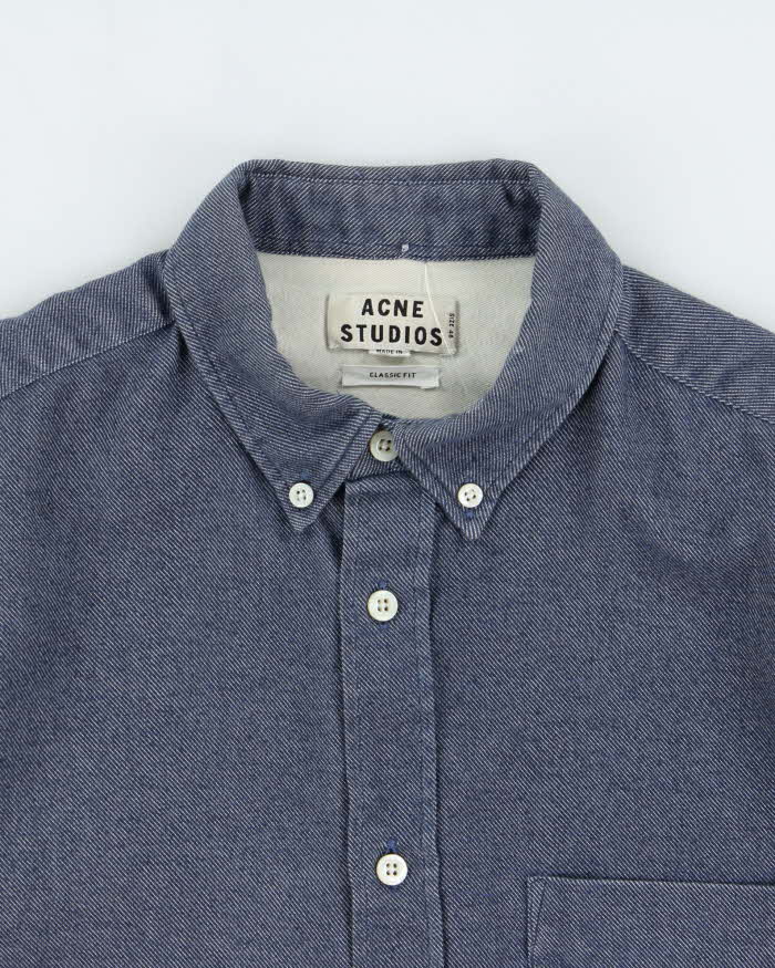 Vintage Acne Studios Isherwood Denim Long Sleeve Shirt - M