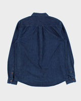 Vintage Stussy Denim Long Sleeve Snap Button Shirt - M