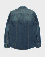 Vintage 2000s Benetton Denim Long Sleeve Snap Button Shirt - M