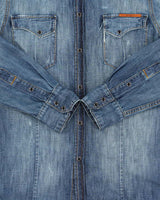 Vintage Y2k 2000s True Religion Denim Long Sleeve Snap Button Shirt - L