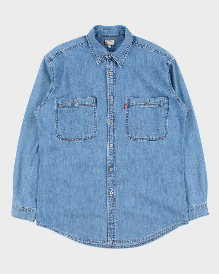 Vintage 2000s Levi's Oversized Denim Long Sleeve Shirt - M
