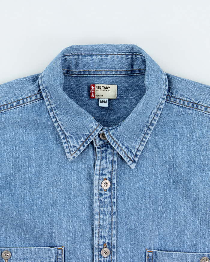 Vintage 2000s Levi's Oversized Denim Long Sleeve Shirt - M