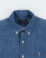 Vintage Ralph Lauren Long Sleeve Denim Shirt - M