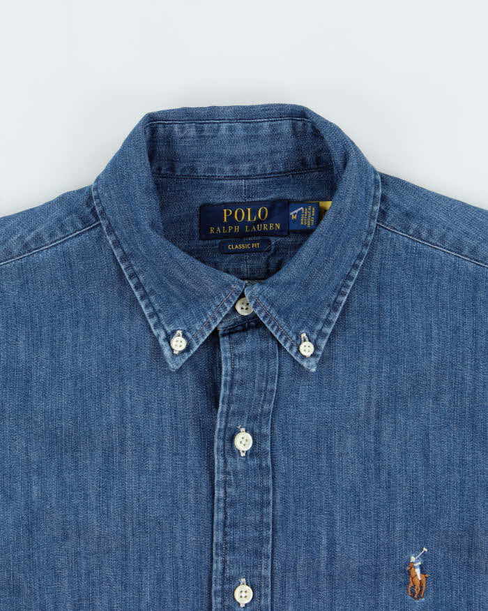 Vintage Ralph Lauren Long Sleeve Denim Shirt - M