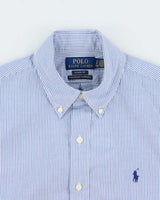 Vintage Ralph Lauren Striped Seersucker Long Sleeve Shirt - S