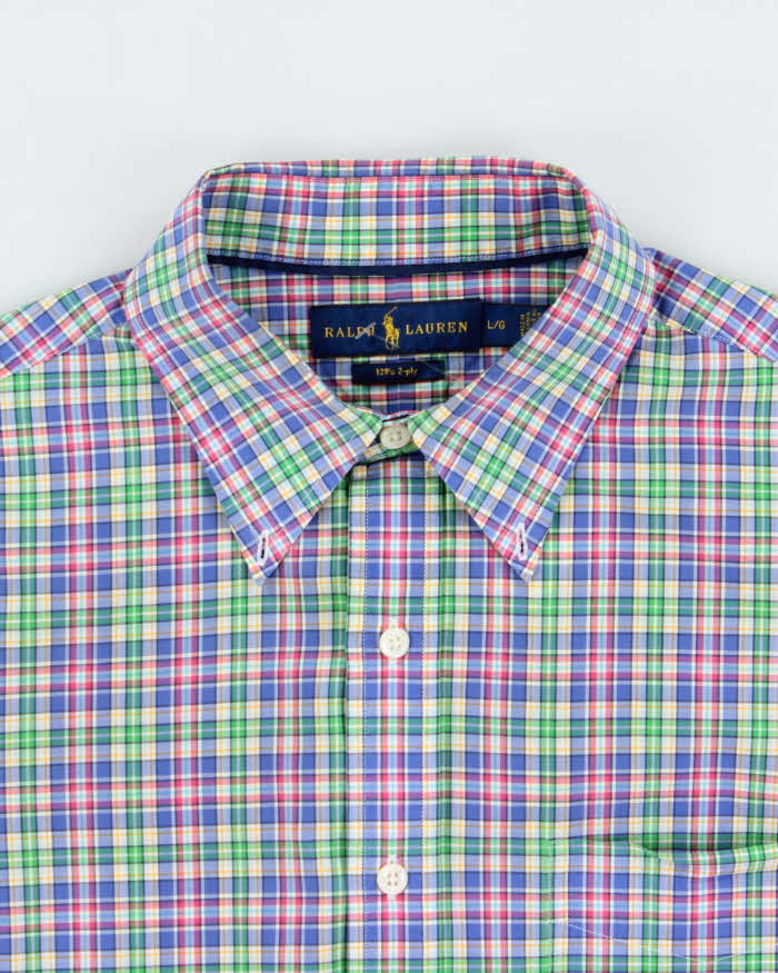 Vintage Ralph Lauren Checked Long Sleeve Shirt - L