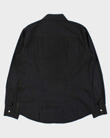 Vintage Y2K 00s Armani Jeans Embroidered Long Sleeve Shirt - XL