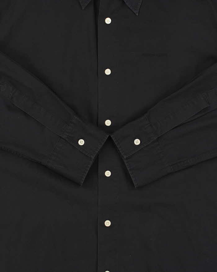 Vintage Y2K 00s Armani Jeans Embroidered Long Sleeve Shirt - XL
