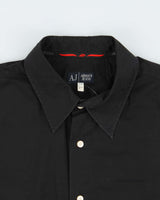 Vintage Y2K 00s Armani Jeans Embroidered Long Sleeve Shirt - XL