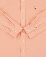 Vintage Ralph Lauren Apricot Knit Oxford Long Sleeve Shirt - L