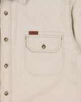Vintage Y2K 00s Carhartt Khaki Canvas Short Sleeve Utility Shirt - M