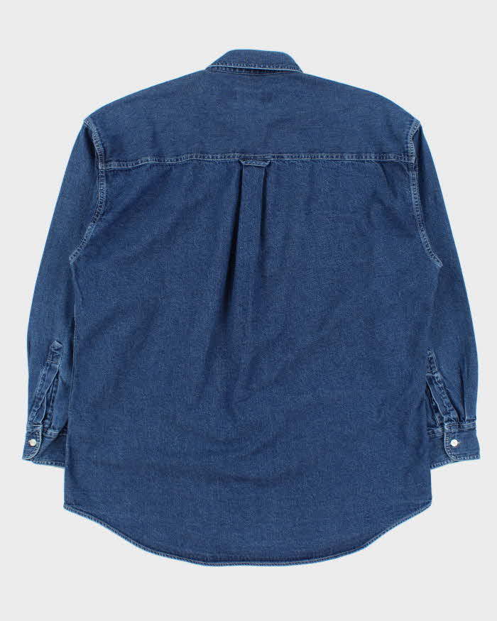 Vintage Y2K 00s Chaps Ralph Lauren Heavyweight Long Sleeve Denim Shirt - L