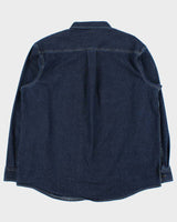 Vintage Dickies Dark Wash Denim Heavyweight Relaxed Fit Long Sleeve Workwear Shirt - XL