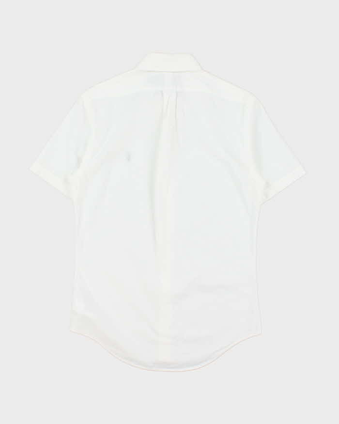 Vintage Ralph Lauren Slim Fit Seersucker Short Sleeve Shirt - S