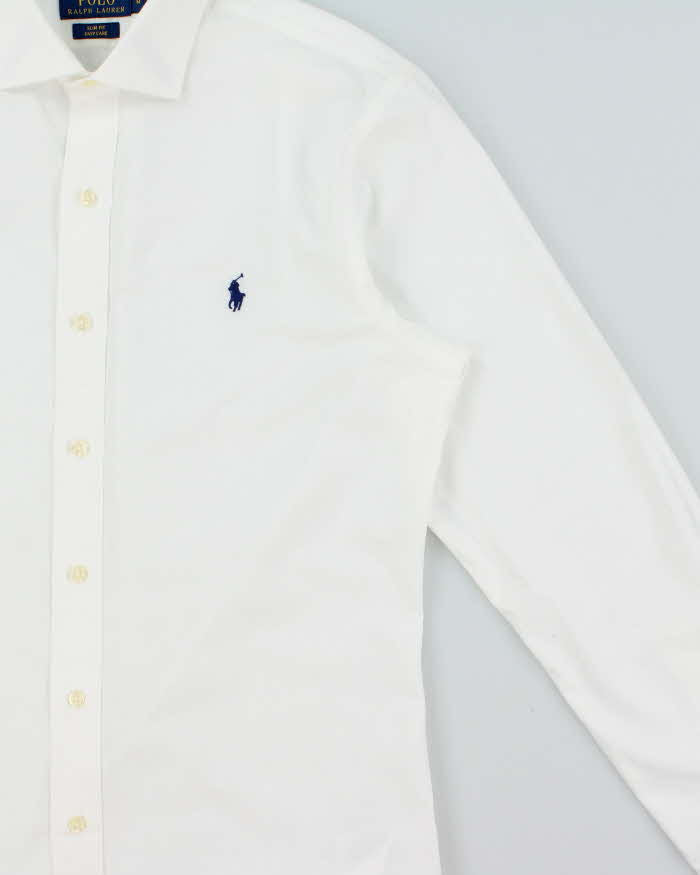 Vintage Polo Ralph Lauren Slim Fit Easy Care Long Sleeve Shirt - M