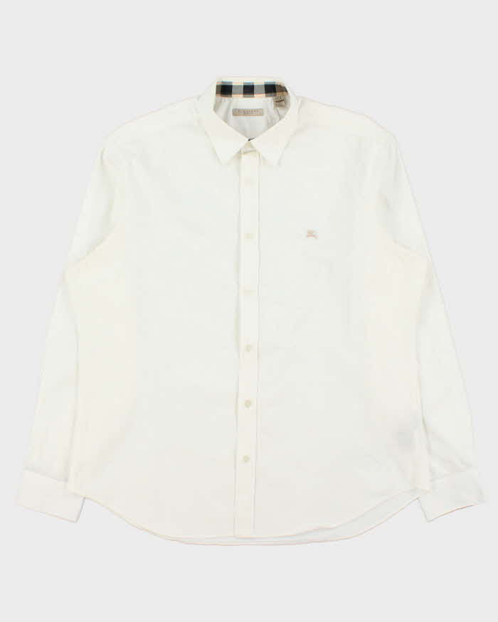 Vintage Y2K 00s Burberry Brit Nova Check Cuff Long Sleeve Dress Shirt - XL