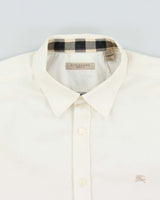Vintage Y2K 00s Burberry Brit Nova Check Cuff Long Sleeve Dress Shirt - XL