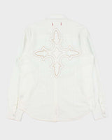 Vintage Y2K 00s Guess Striped Embroidered Long Sleeve Western Shirt - L