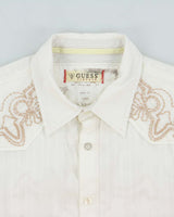 Vintage Y2K 00s Guess Striped Embroidered Long Sleeve Western Shirt - L