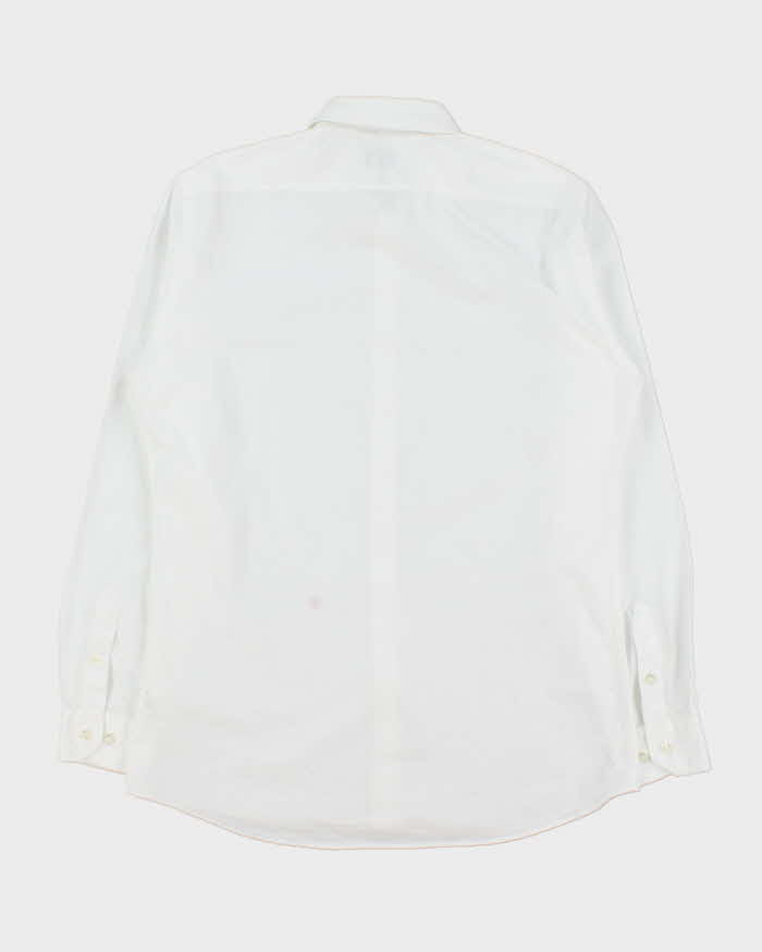 Vintage Y2K 00s Moschino Embroidered Heart Long Sleeve Shirt - L