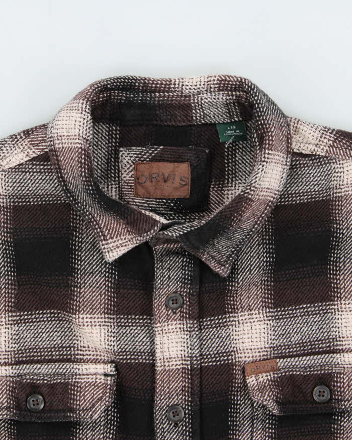 Vintage Orvis Heavyweight Flannel Shirt - L