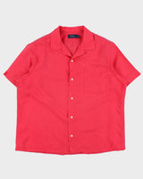 Vintage Ralph Lauren Linen &amp; Cotton Blend Short Sleeve Shirt - XL