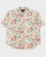 Vintage 1990s Eddie Bauer Floral Short Sleeve Shirt - L