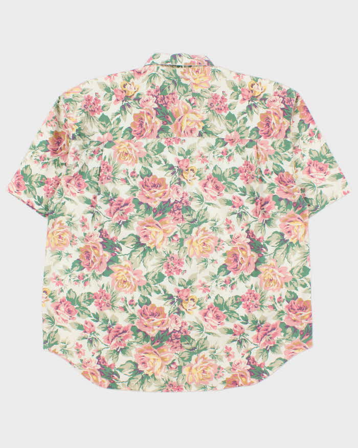 Vintage 1990s Eddie Bauer Floral Short Sleeve Shirt - L