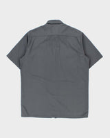 Vintage Carhartt Grey Twill Canvas Short Sleeve Workwear Shirt - XL