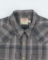 Vintage Y2K 00s Levi's Plaid Pearl Snap Button Short Sleeve Western Shirt - M
