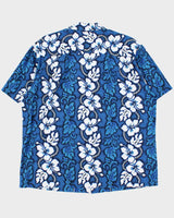 Vintage 1990s Ky's Made In USA Floral Hawaiian Shirt - XL