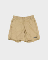 Vintage Patagonia Khaki Cotton Canvas Loose Fit Drawstring Shorts - S