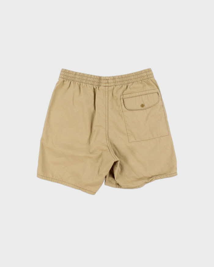 Vintage Patagonia Khaki Cotton Canvas Loose Fit Drawstring Shorts - S