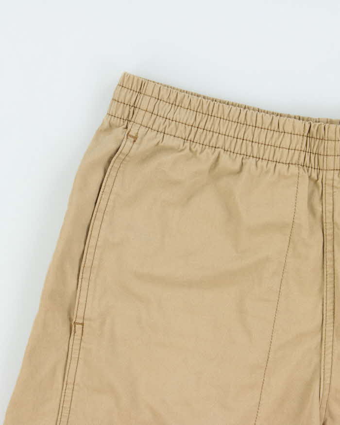 Vintage Patagonia Khaki Cotton Canvas Loose Fit Drawstring Shorts - S