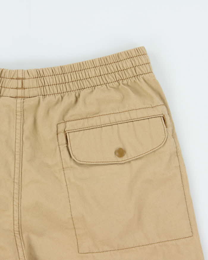 Vintage Patagonia Khaki Cotton Canvas Loose Fit Drawstring Shorts - S