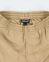 Vintage Patagonia Khaki Cotton Canvas Loose Fit Drawstring Shorts - S