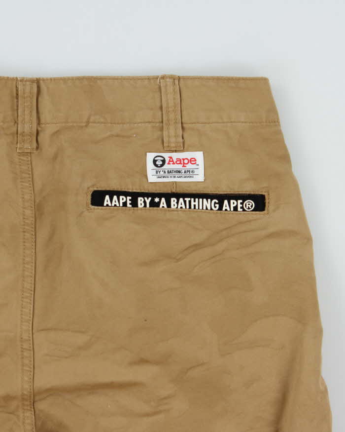 Aape By A Bathing Ape Khaki Desert Camo Aape Universe Chino Shorts - M