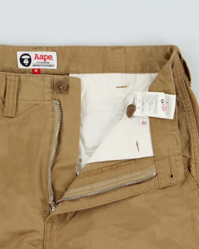 Aape By A Bathing Ape Khaki Desert Camo Aape Universe Chino Shorts - M