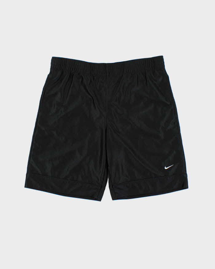 Vintage Y2K 00s Nike Embroidered Loose Fit Wide Leg Basketball Shorts - L