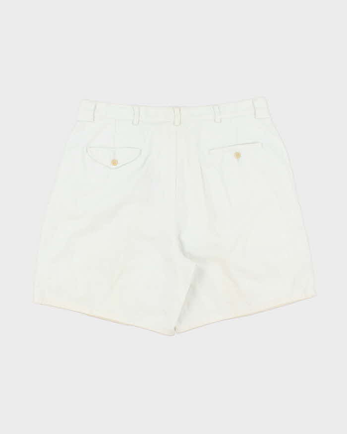 Vintage 1990s Polo Ralph Lauren Double Pleated Chino Relaxed Fit Leg Bermuda Shorts - W36