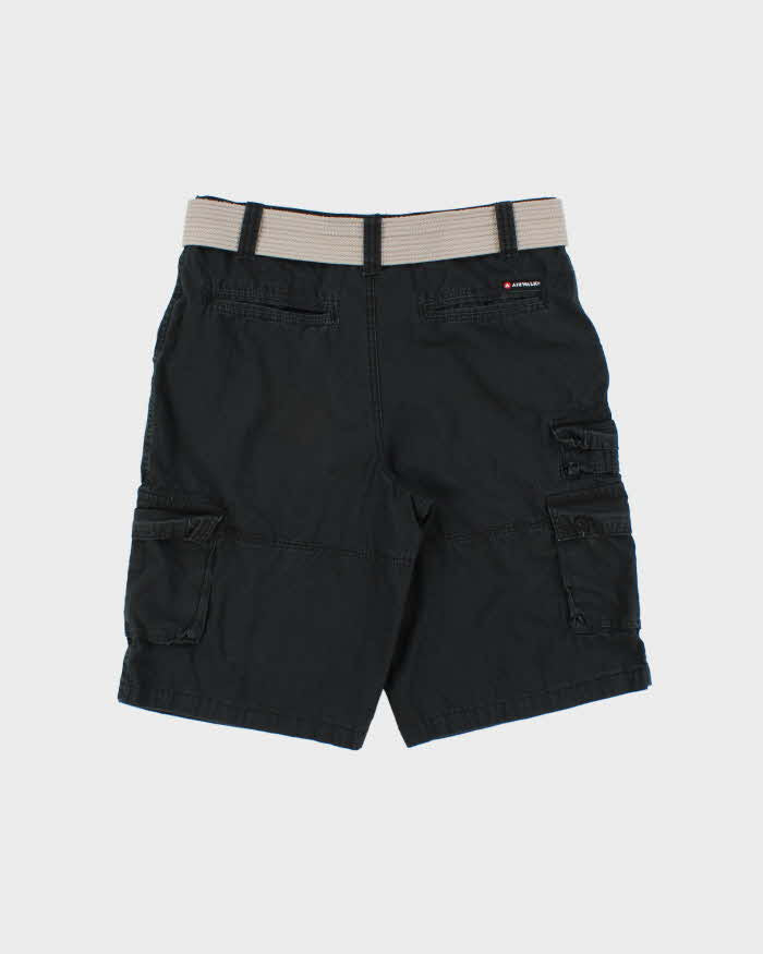 Vintage Y2K 00s Airwalk Canvas Relaxed Fit Belted Cargo Shorts - W30